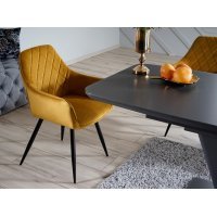 Scaun Tapitat LINEA VELVET Genarom SN Albastru / Bluvel 86